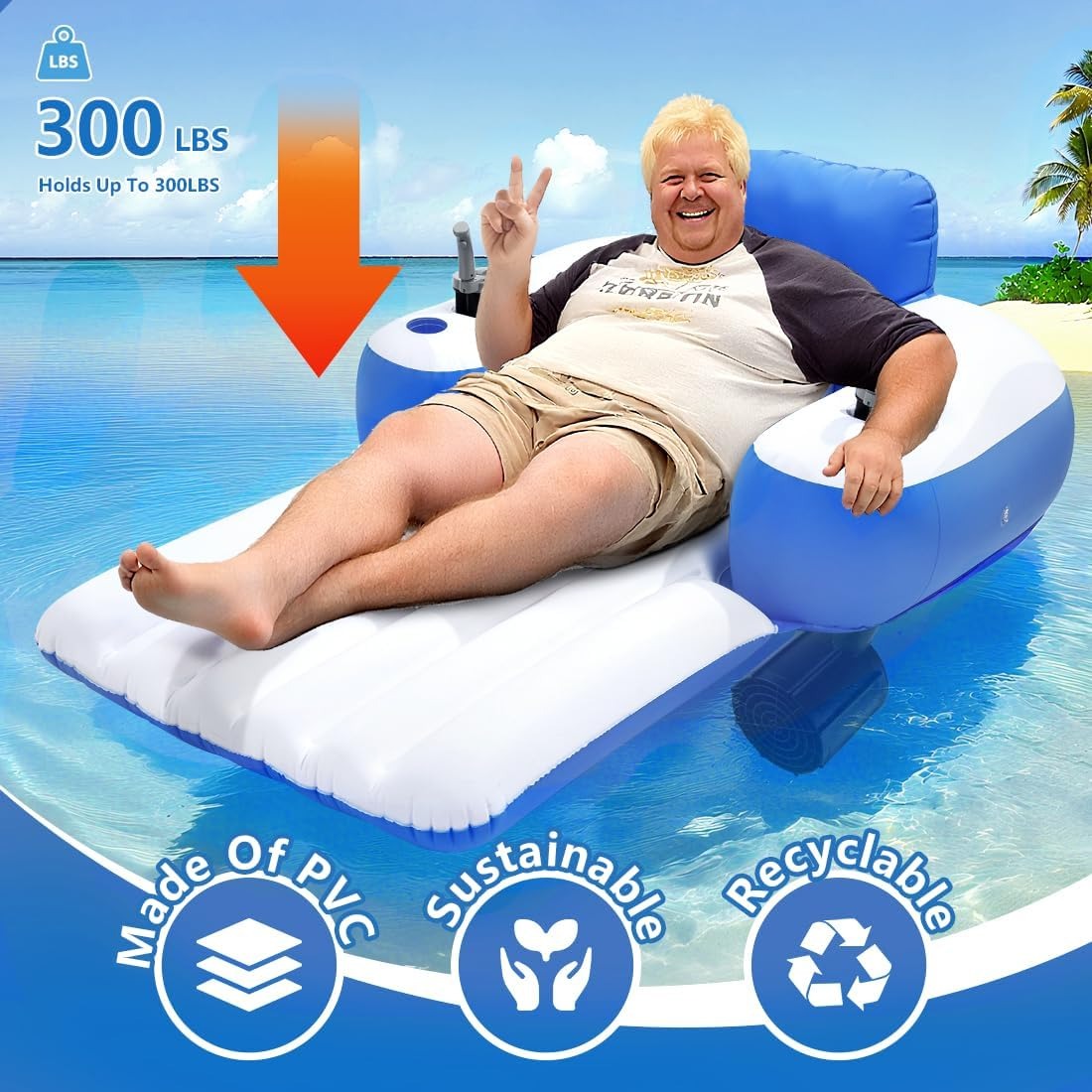 Motorized Pool Float,Motorized floaties,Motorized Floats for Adults,360-degree rotatable Electric Propeller, Suitable for Pools, Lakes and Parties